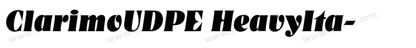 ClarimoUDPE HeavyIta字体转换